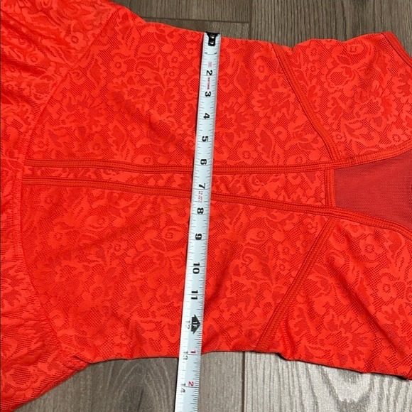 Stella McCartney X Adidas Floral Mesh Tennis Dress Tomato Red Size XS/S - Picture 12 of 15